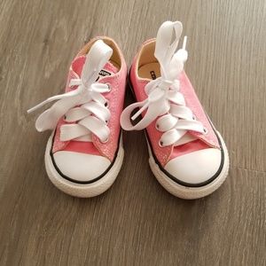 Pink childs Converse
